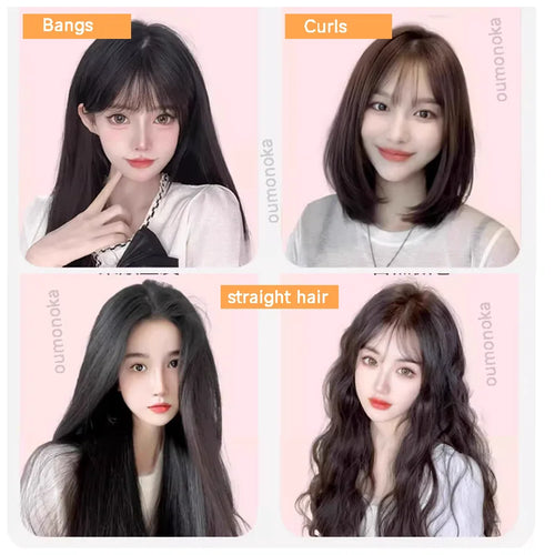 3-in-1 PTC Hair Straightener Styling Appliances Hot Combs Tools Heated Flat Iron Beard Styler Professional Brush Curling Iron