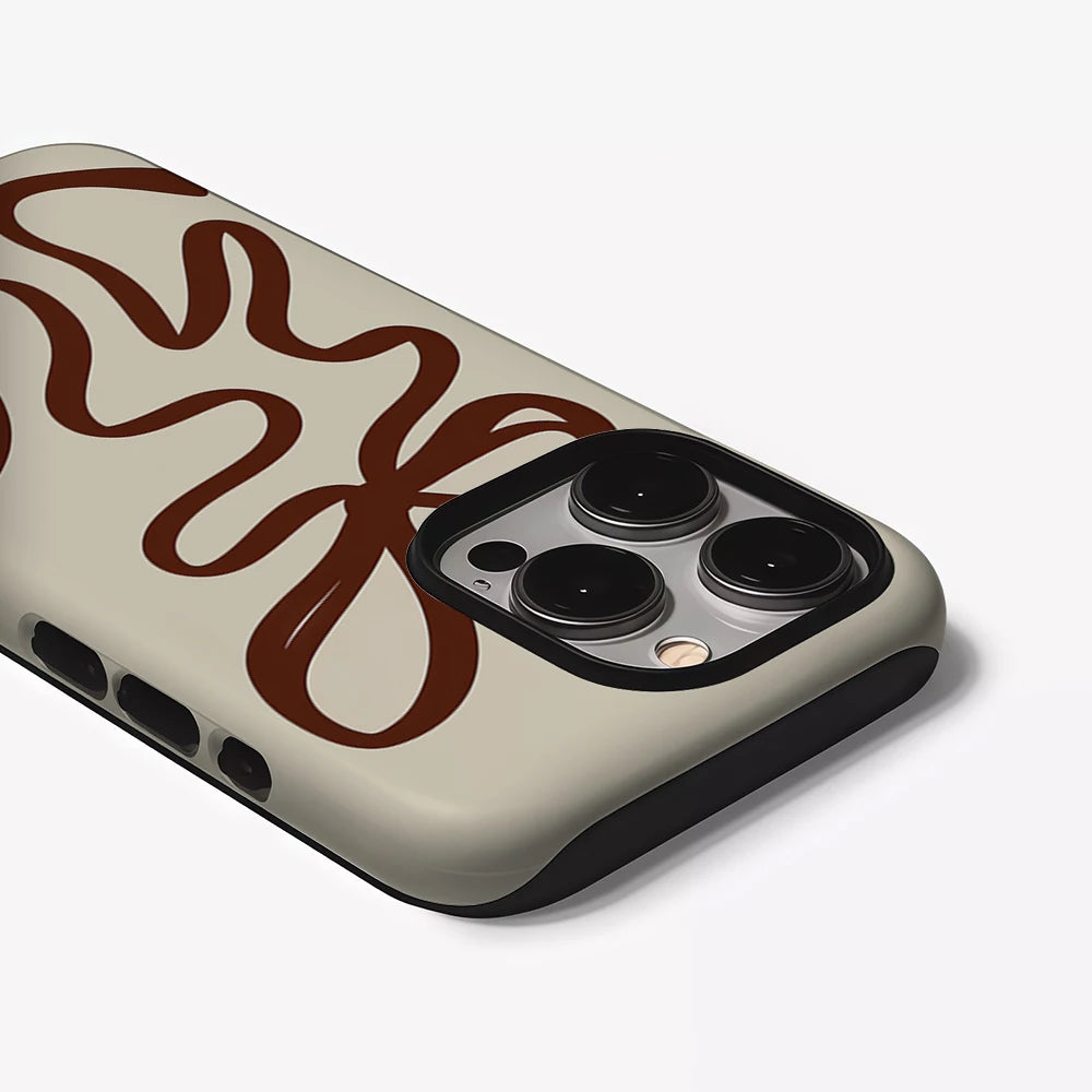 Chocolate Bow Twist Magnetic Phone Case for IPhone