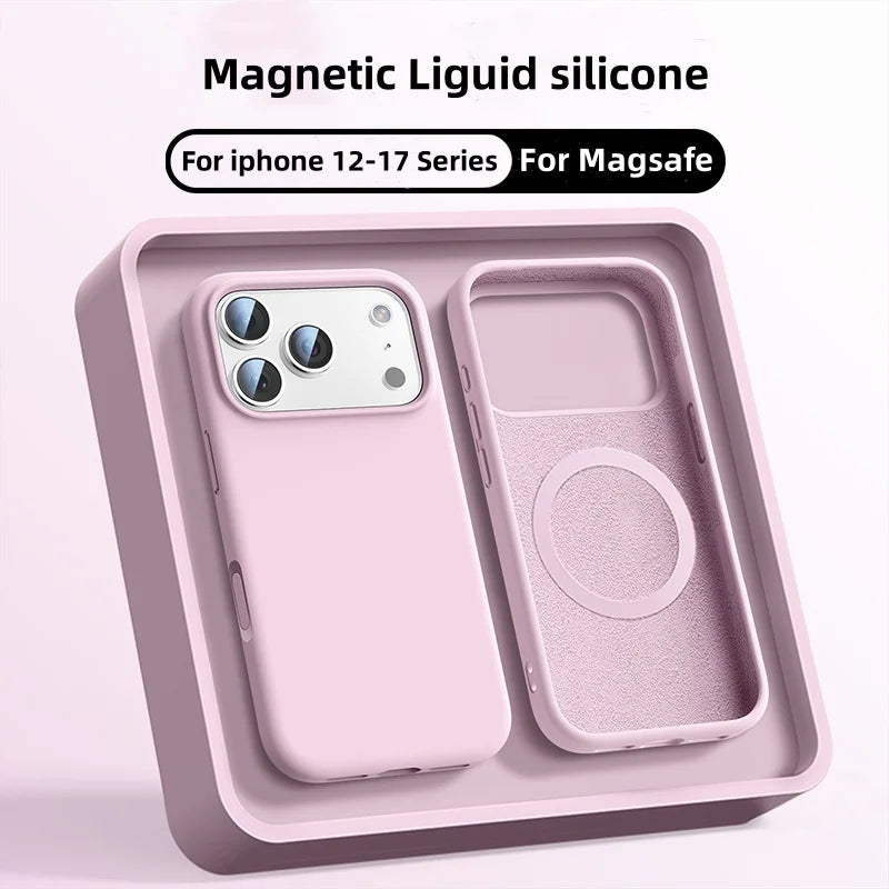 Liquid Silicone Case for iPhone  Magnetic Magsafe