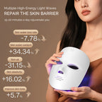 LED Facial Mask Light Therapy Red Light Facial Mask Anti-Aging Rejuvenation