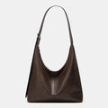 Slouchy Tote Bags for Women Retro Vegan Leather Shoulder Crossbody Bag Faux Leather Handbag Purse Satchel Soft Leather Bag