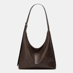 Slouchy Tote Bags for Women Retro Vegan Leather Shoulder Crossbody Bag Faux Leather Handbag Purse Satchel Soft Leather Bag