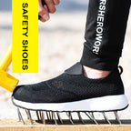 Mesh Lightweight Work Sneakers Steel Toe Men Women Work Safety Shoes Breathable