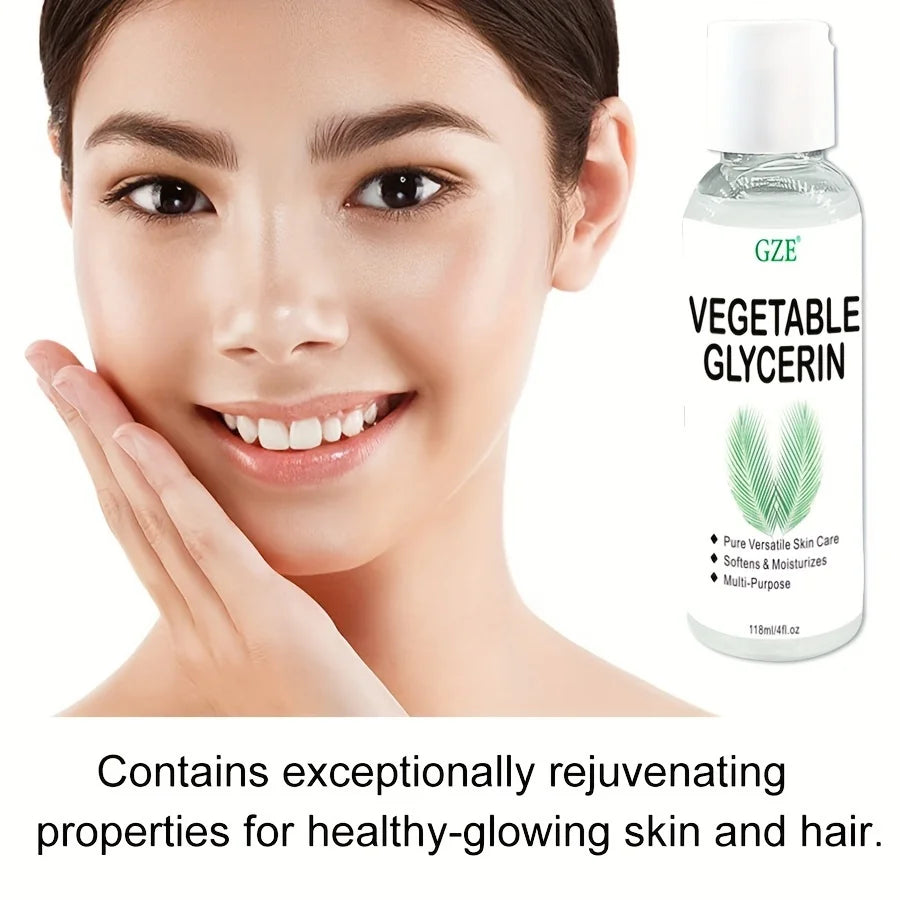 GZE Vegetable Glycerin, 100% Pure, Versatile Skin Care, Softening and Moisturizing, Multi-PURPOSE AND VERSATILE SKIN CARE