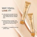 14 Shades of Matte Concealer - Complete Coverage Formula,Long-Lasting,Waterproof Foundation Makeup Contouring for Face And Body