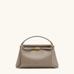 JW PEI Carmen Lock Handbag 2026 New Women's Crossbody Small Square Turnlock Closure Purse Minimalist Vegan Leather Shoulder Bag