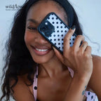 Wildflower 3D Cute Black white brown yellow Polka Dots Phone case For iPhone
