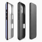 Contrasting Brown Blue Stripes Phone Case for iPhone