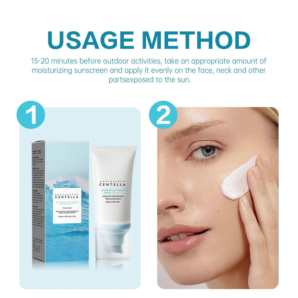 SPF50 Sunscreen Cream Centella Strong UV Protection