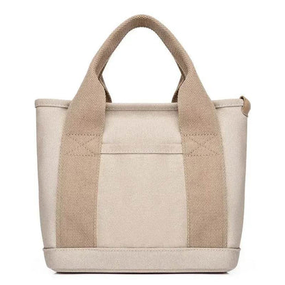 Small Bag with Zipper This Thousand Layer Bags Small Lady Single Shoulder Portable Thickened Canvas Mobile Phone Bucket Tote Bag - Imbasat