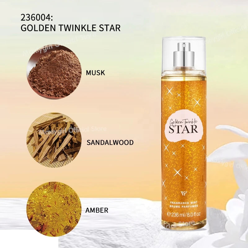 Women's Long Lasting Light Fragrance Victoria Fragrance Body Spray With Various Flavors Skin Care 236ml