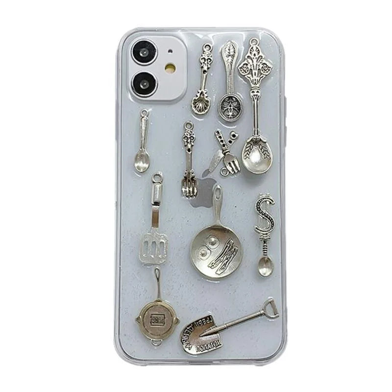 3D Cooker Transparent Case for iPhone