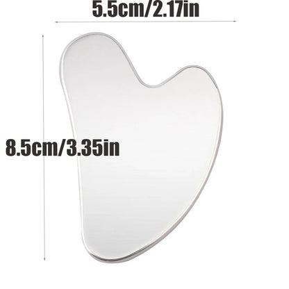 3PC Stainless Steel Gua Sha Scraper Skin Beauty Care Face Massager Full Body Neck Guasha Detox SPA Masssage Tool Stress Relax