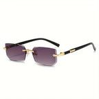 Rimless Sunglasses Rectangle Frame