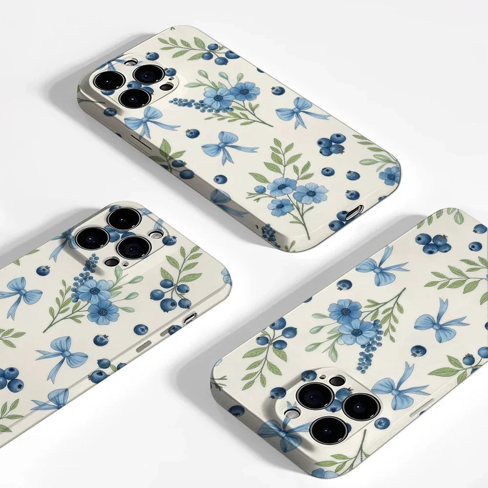 Blueberry Bow Elegance Magnetic Phone Case for IPhone