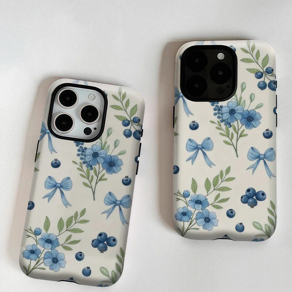 Blueberry Bow Elegance Magnetic Phone Case for IPhone