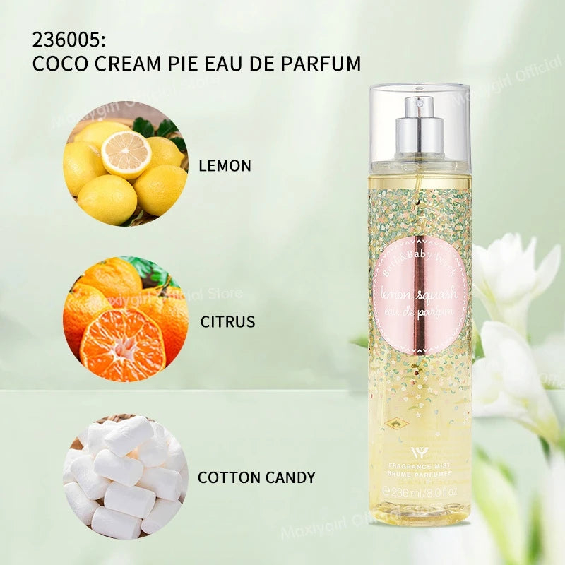 Women's Long Lasting Light Fragrance Victoria Fragrance Body Spray With Various Flavors Skin Care 236ml