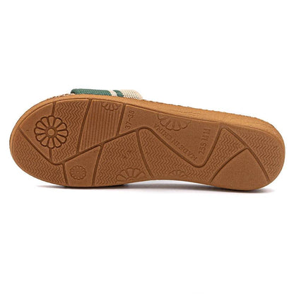 36-45 Flat Sandals Beach Slippers Summer Home Linen Lightweight Eva Non-Slip Slides For Men Women Indoor Outdoor Flip Flops - Imbasat