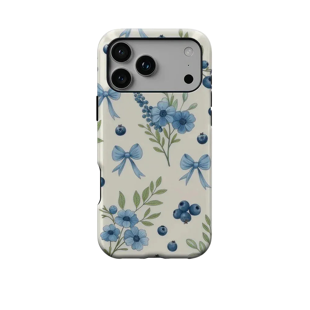 Blueberry Bow Elegance Magnetic Phone Case for IPhone
