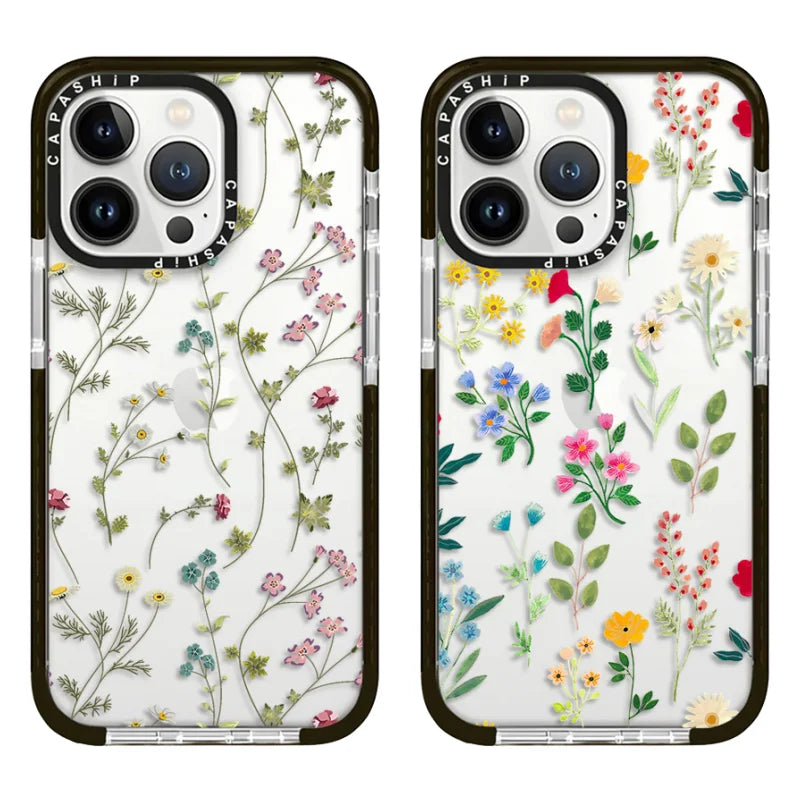 Minimalist Floral Fragments Case For iPhone