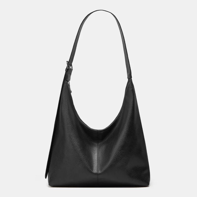 Slouchy Tote Bags for Women Retro Vegan Leather Shoulder Crossbody Bag Faux Leather Handbag Purse Satchel Soft Leather Bag