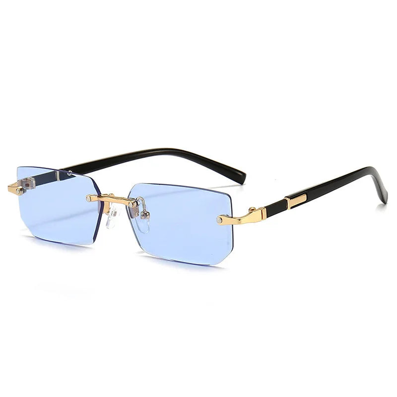 Rimless Sunglasses Rectangle Frame