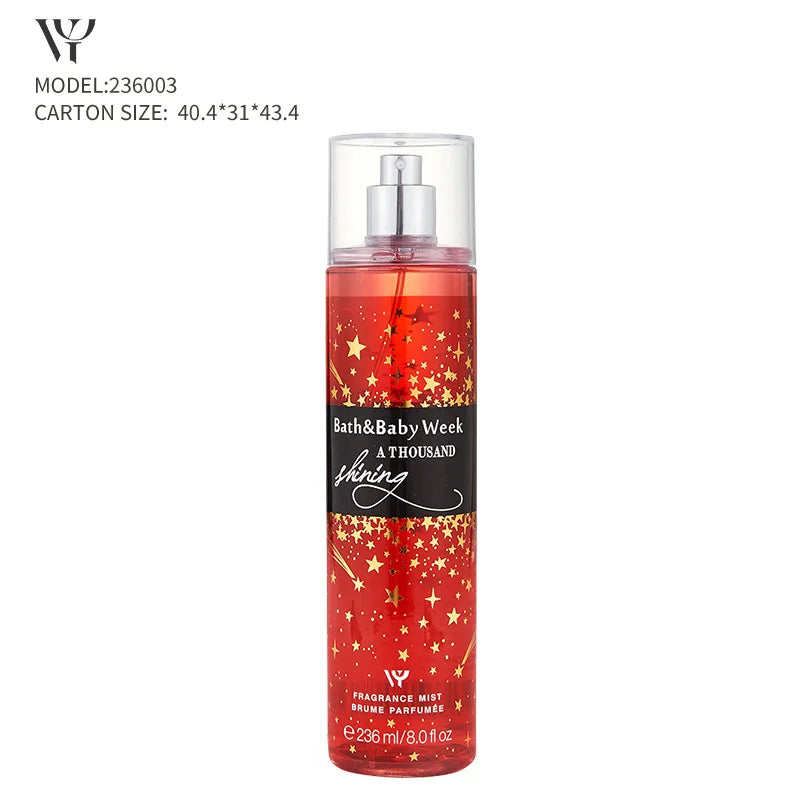 Women's Long Lasting Light Fragrance Victoria Fragrance Body Spray With Various Flavors Skin Care 236ml