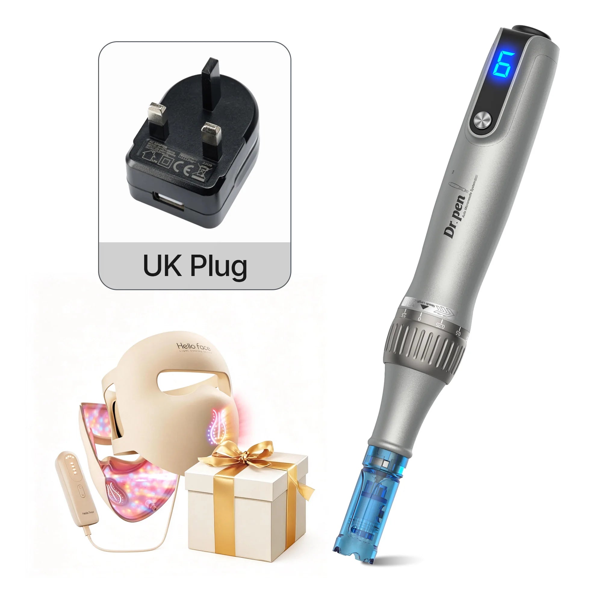 Dr. Pen M8S Microneedling Pen with 12 Replacement Cartridges Wireless Derma