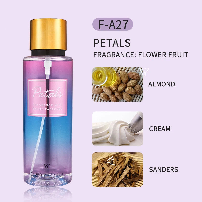 Women's Vita Flower Season Long-Lasting Perfume Body Spray, 250ml/Bottle