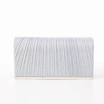 Women's Evening Clutch Bag Female Crystal Wedding Purse Bride Handbag with Chain Crossbody Bag Gold Silver Sequin Shoulder Bag - Imbasat