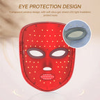LED Facial Mask Light Therapy Red Light Facial Mask Anti-Aging Rejuvenation