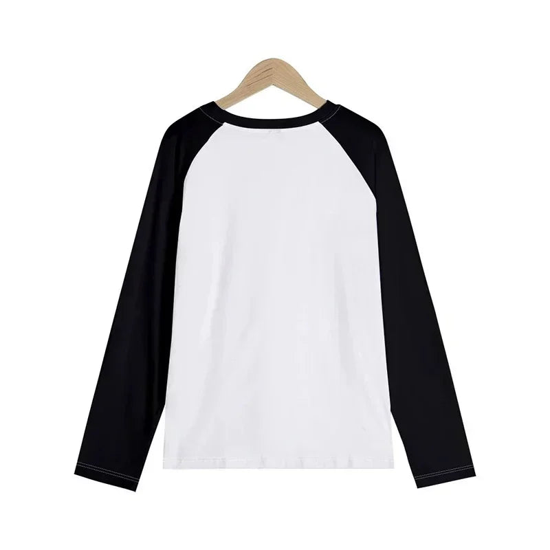 Women's Slogan PLZ USE IT Print Round Ncek Long Sleeves T Shirt Casual Vintage Tshirt All Seasons Funny Tee Tops T-shirt Clothes