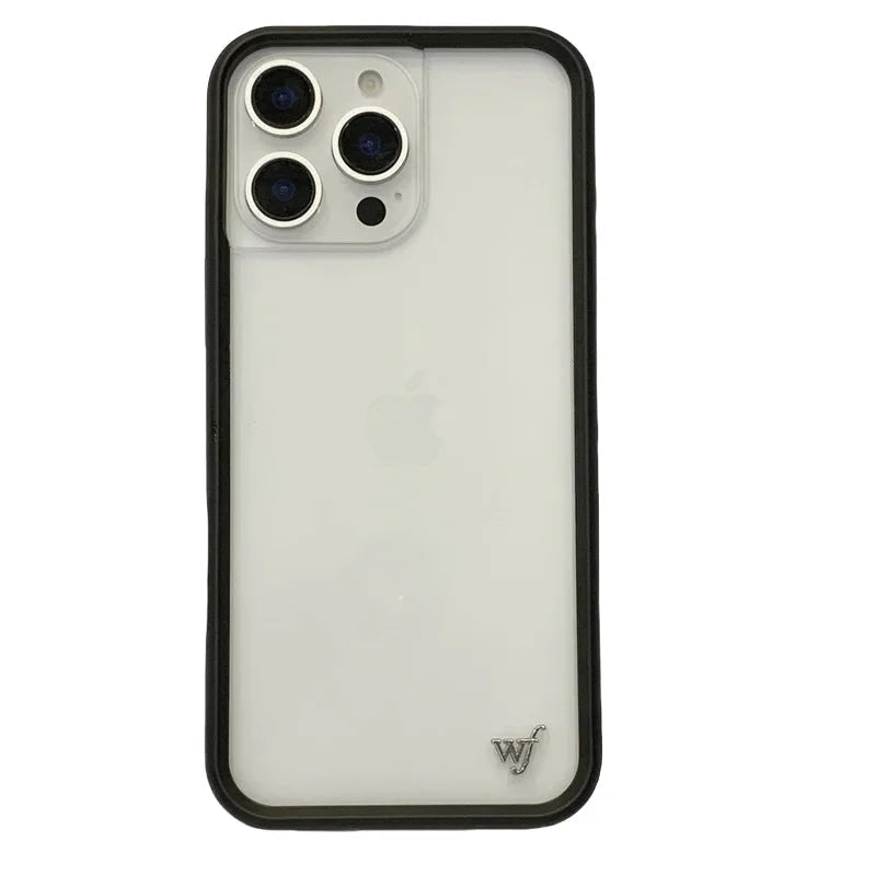 Wildflower Transparent Anti-Fall Phone Case for iPhone