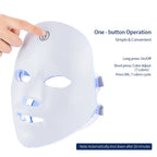 Rechargeable Facial LED Mask 7 Colors LED Photon Therapy Skin Rejuvenation