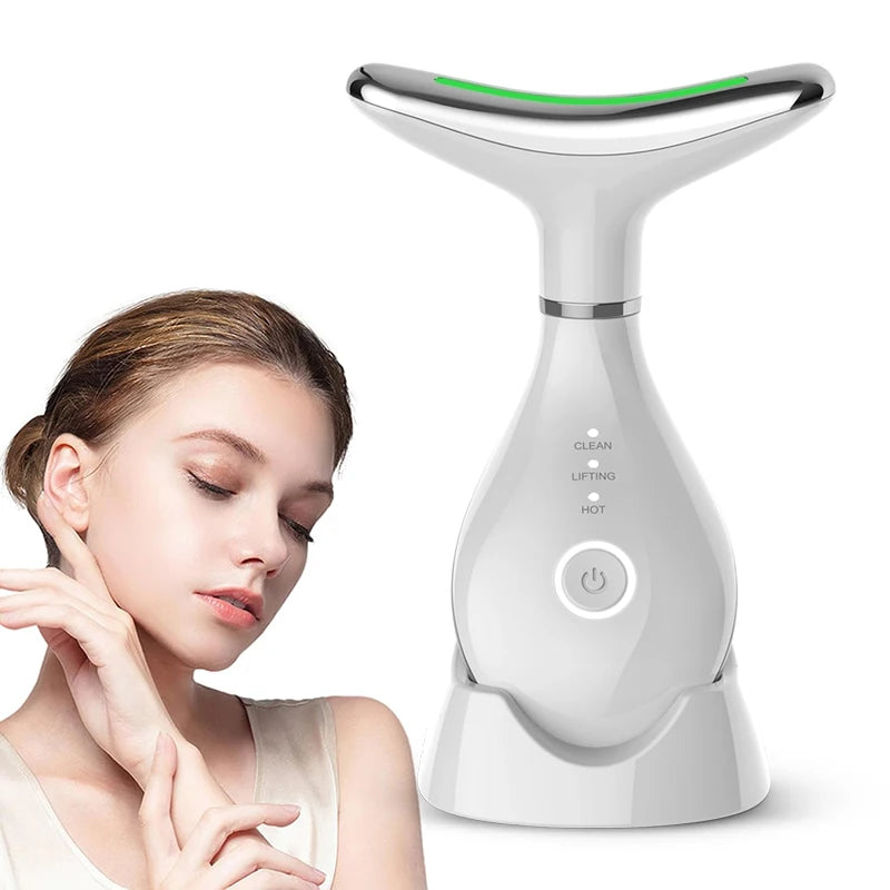 7 Colors Neck Face Beauty Device Facial Lifting Machine Face Massager Reduce Double Chin Face Sculpting Skin Care Beauty Tools