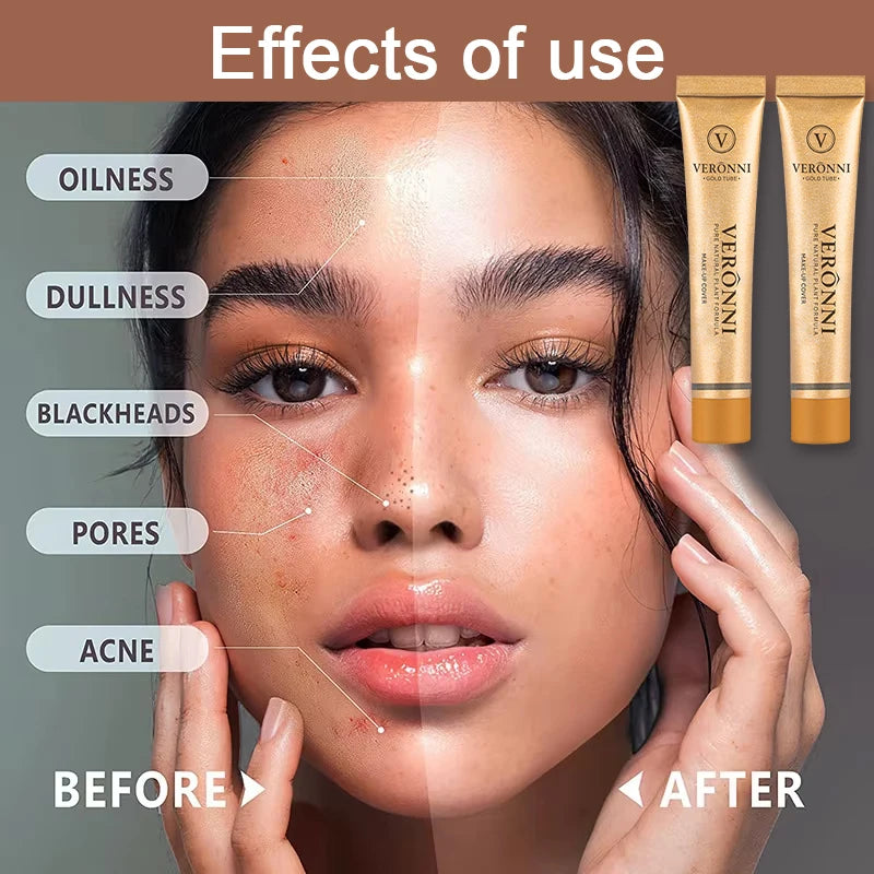 14 Shades of Matte Concealer - Complete Coverage Formula,Long-Lasting,Waterproof Foundation Makeup Contouring for Face And Body