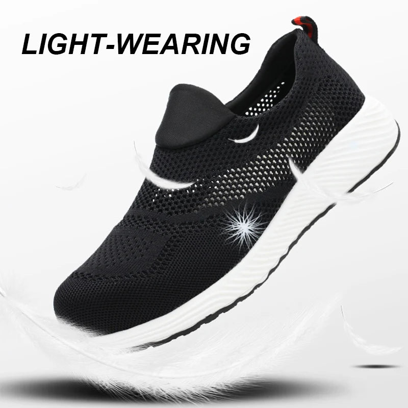 Mesh Lightweight Work Sneakers Steel Toe Men Women Work Safety Shoes Breathable
