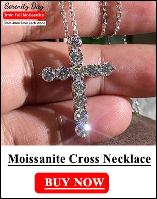 1ct D VVS1 Moissanite Pendant Necklace for Women Wedding Bridal 100% S925 Sterling Silver Necklace Plated 18K Anniversary Gift