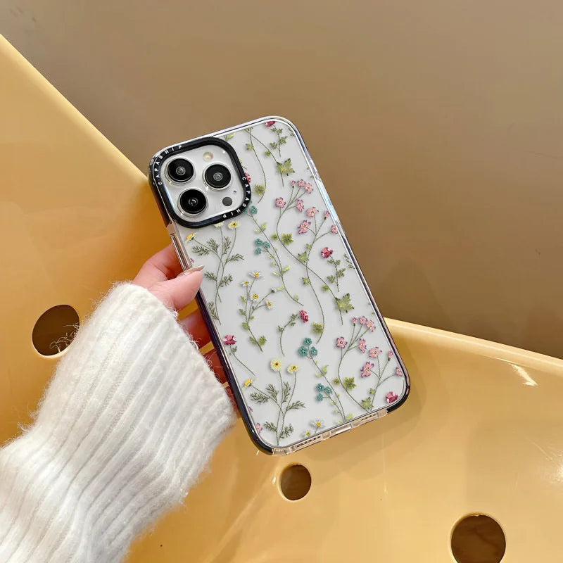 Minimalist Floral Fragments Case For iPhone