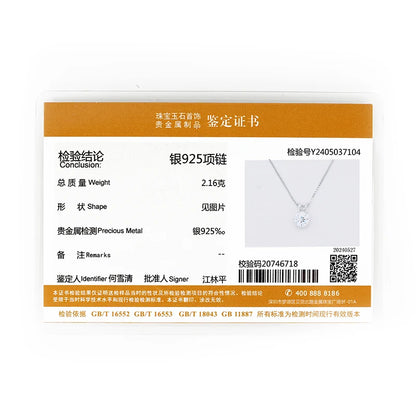 5-11mm 4CT 5CT D-E Moissanite Solitaire Pendant Necklace For Women Real 925 Silver Original Jewelry With GRA Certificate 0.5-3CT