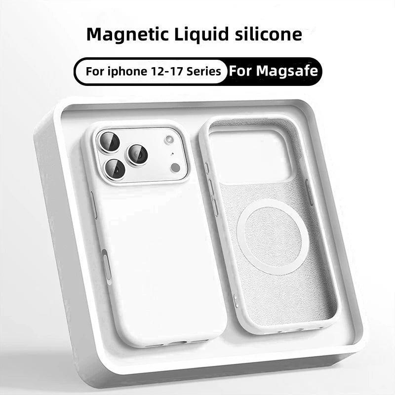 Liquid Silicone Case for iPhone  Magnetic Magsafe