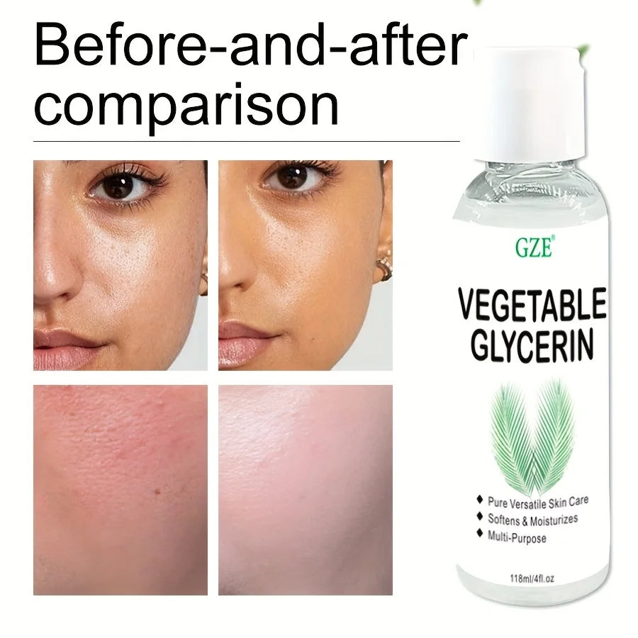 GZE Vegetable Glycerin, 100% Pure, Versatile Skin Care, Softening and Moisturizing, Multi-PURPOSE AND VERSATILE SKIN CARE
