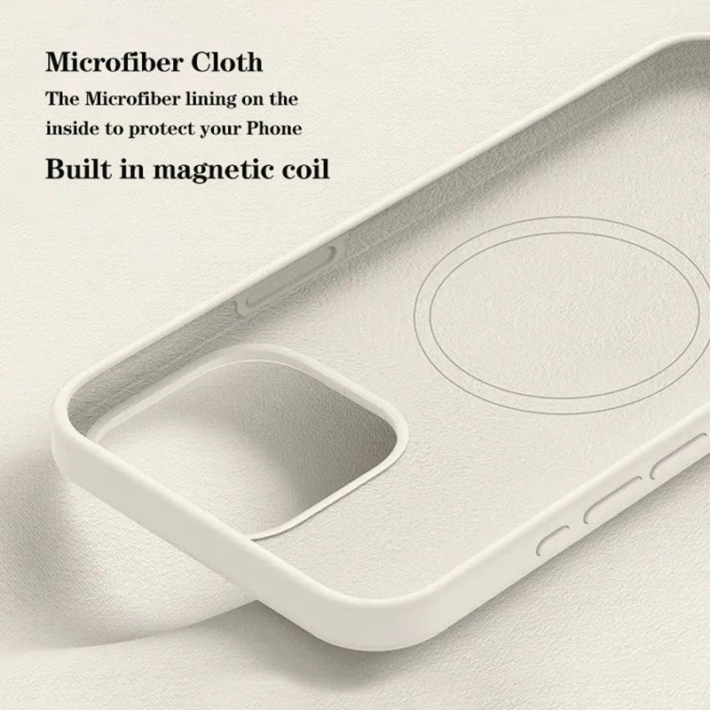 Liquid Silicone Case for iPhone  Magnetic Magsafe