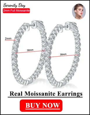 1ct D VVS1 Moissanite Pendant Necklace for Women Wedding Bridal 100% S925 Sterling Silver Necklace Plated 18K Anniversary Gift