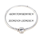 Handmade Original Fine Jewelry 925 Sterling Silver Charm Bracelet Soft Smooth Snake Bone Bracelets For Women