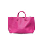 Ladies' fashionable vegan leather oversized handbag with large capacity, simple and versatile shopping bag
