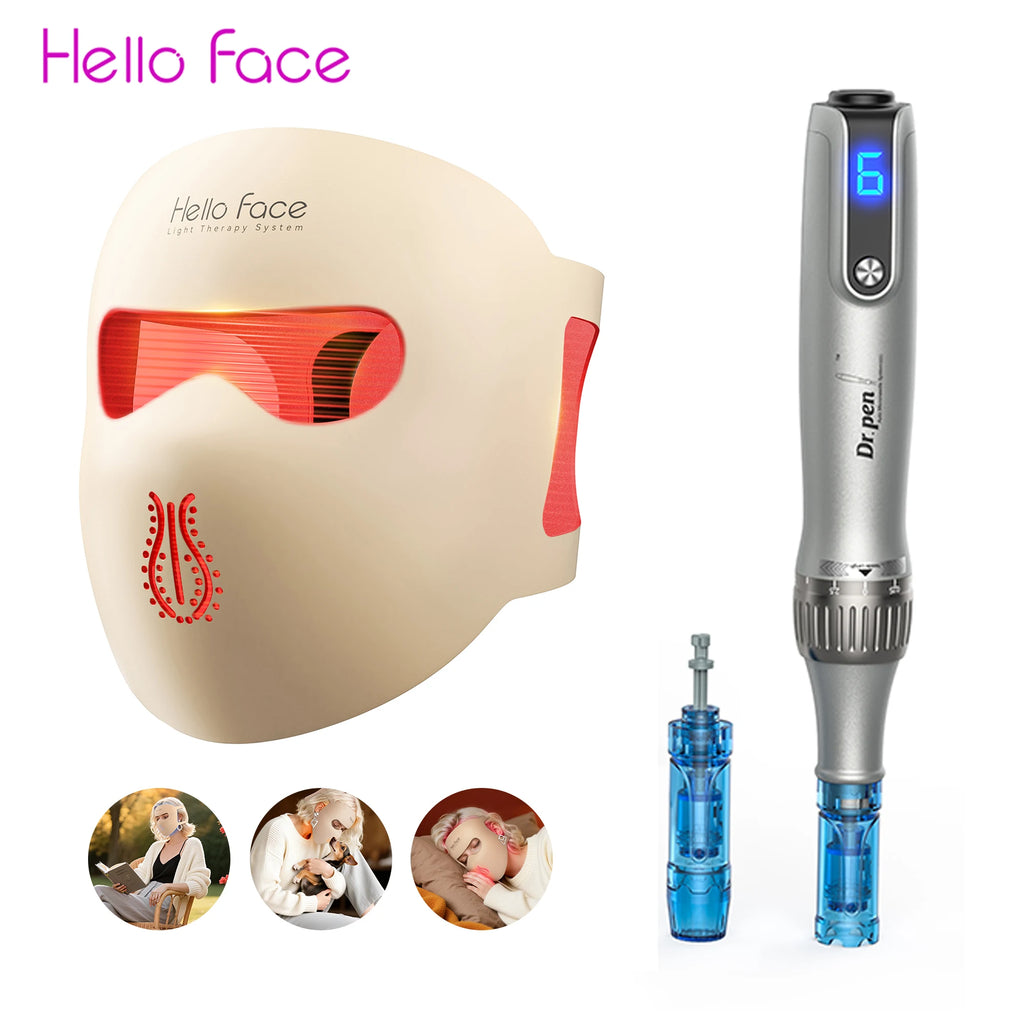Dr. Pen M8S Microneedling Pen with 12 Replacement Cartridges Wireless Derma