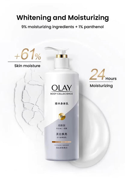 Olay Whitening&Moisturizing Body Cream B3+ VitaminC Moisturize Skin VC Essence Nicotinamide Fragrance Olay Body Lotion 260/480ml