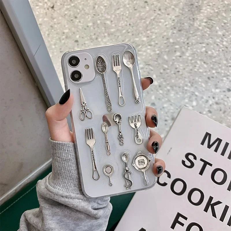 3D Cooker Transparent Case for iPhone