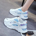 Women Platform Flat Shoes 2024 New Woman Green Casual Mesh Breathable Shoes Chunky Sneakers Women's Daily Running Shoes